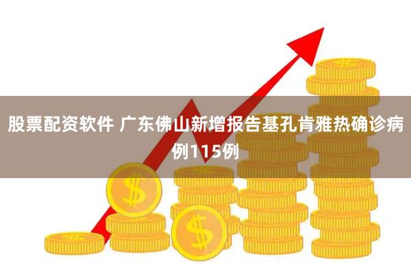 股票配资软件 广东佛山新增报告基孔肯雅热确诊病例115例